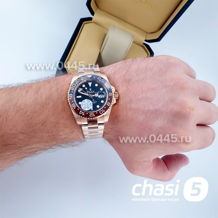 Часы Rolex GMT Master II Rose Gold (15032)