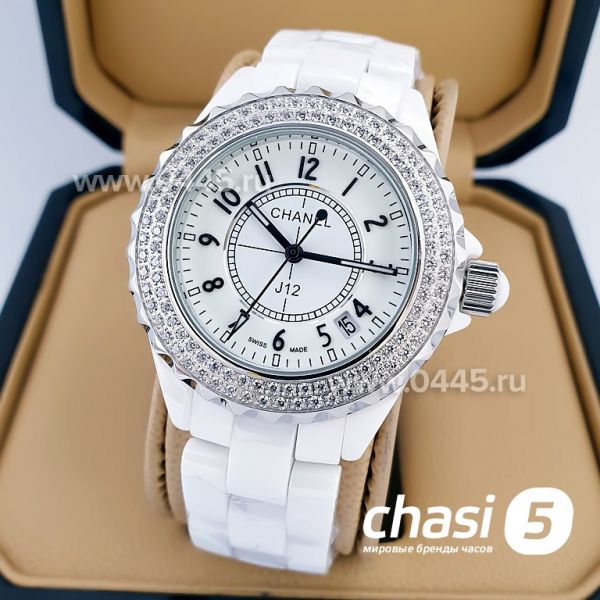 Часы Chanel J12 Diamonds White (15315)