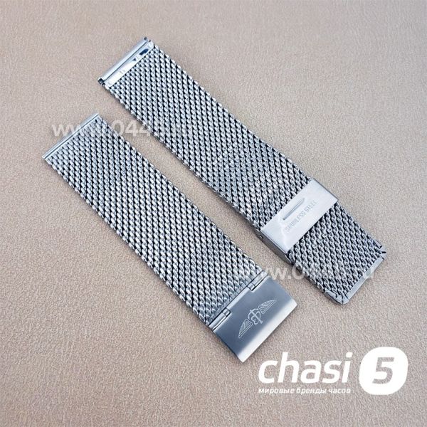 Браслет Breitling мужской серебристый (16722)