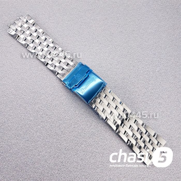 Ремешок Breitling мужской серебристый (16828)