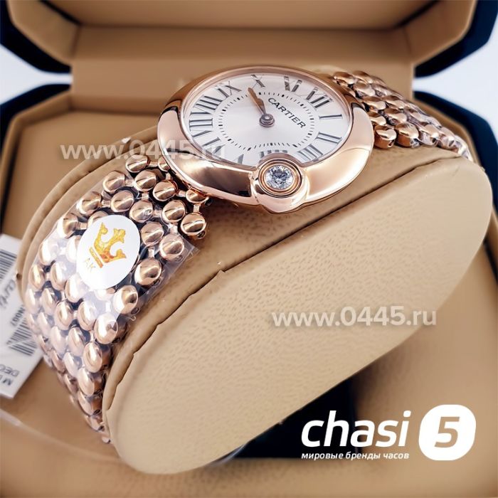Часы Ballon Blanc de Cartier Rose Gold (22490)