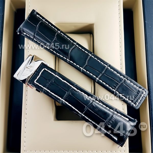 Ремешок Breitling мужской черный (06544)