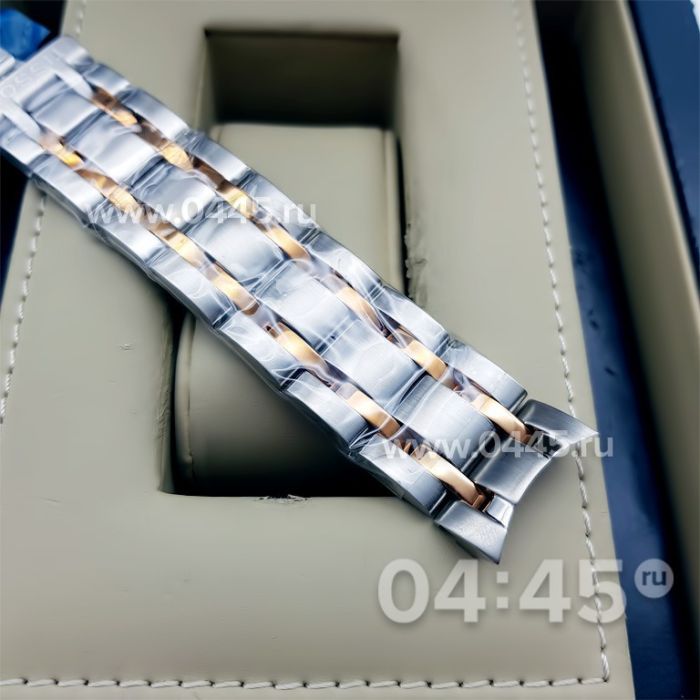 Браслет для часов Tissot Couturier серебристый золотистый (08326)