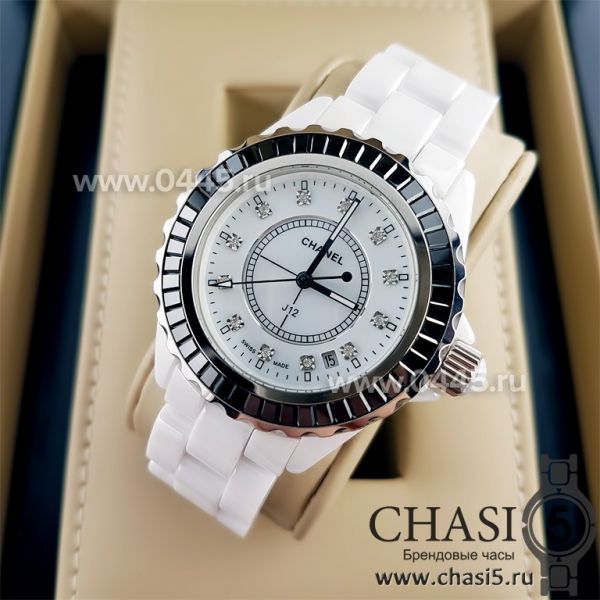 Часы Chanel J12 Diamonds White (00926)