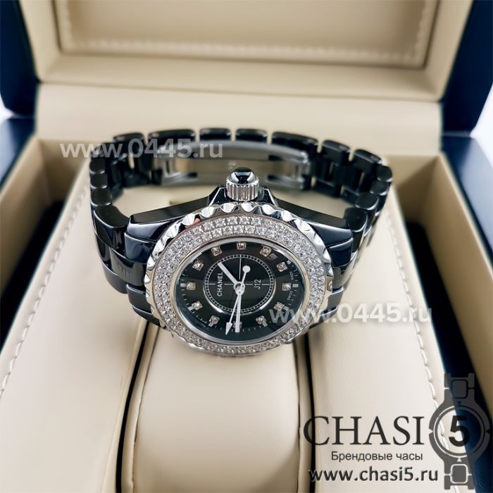 Часы Chanel J12 Diamonds Black small (00934)